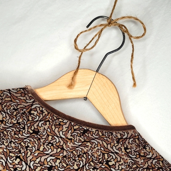 Vintage Danier Mesh Print Top - Picture 4 of 5